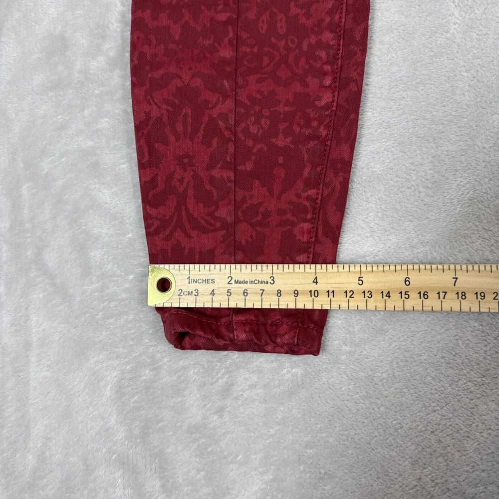 NWT $128 Anthropologie Pilcro High-Rise Denim Legging Women's Sz‎ 24P Raspberry - Picture 10 of 11